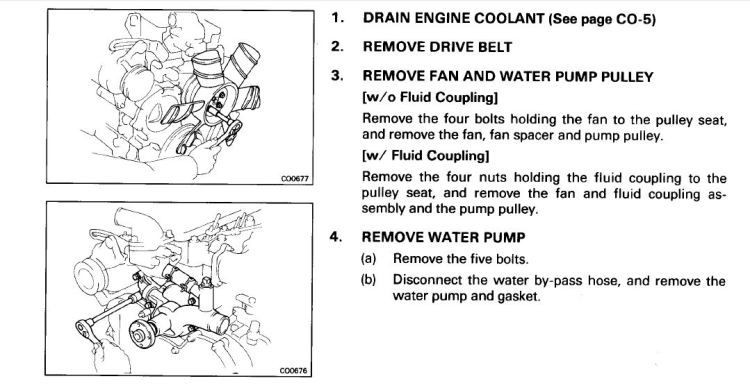 Removing BJ60 Pump (factory manual instructions)
